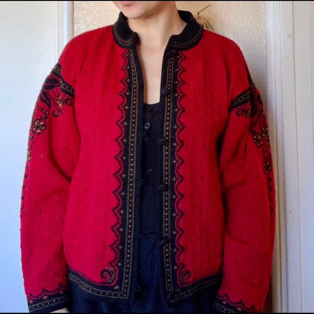 Vintage Dale of Norway red sweater